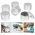 thumbnail image 2 of 6Pcs Aluminum Tin Cans Refillable Round Shaped Jar Containers, 2 of 8