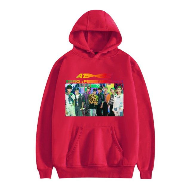 ATEEZ Mode Graphique Chandails à Capuchon Chemises à Manches Longues pour Unisexes Pulls Vintage