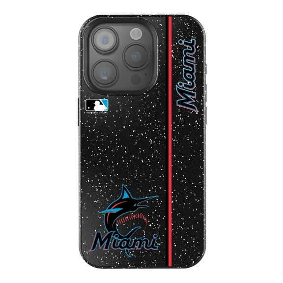 Keyscaper Black Miami Marlins iPhone Bling Case