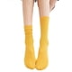 thumbnail image 4 of Medias de seda para mujer, estilo primavera, verano y otoño, calcetines de terciopelo hasta media pantorrilla, finos, de moda, de color sólido caramelo, calcetines de hielo, 4 of 5