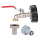 thumbnail image 2 of Muyoka Tapa de tanque IBC con grifo de latón y conector a presión de 1/2" Tubo de manguera a tope de agua Muyoka Hogar, 2 of 7