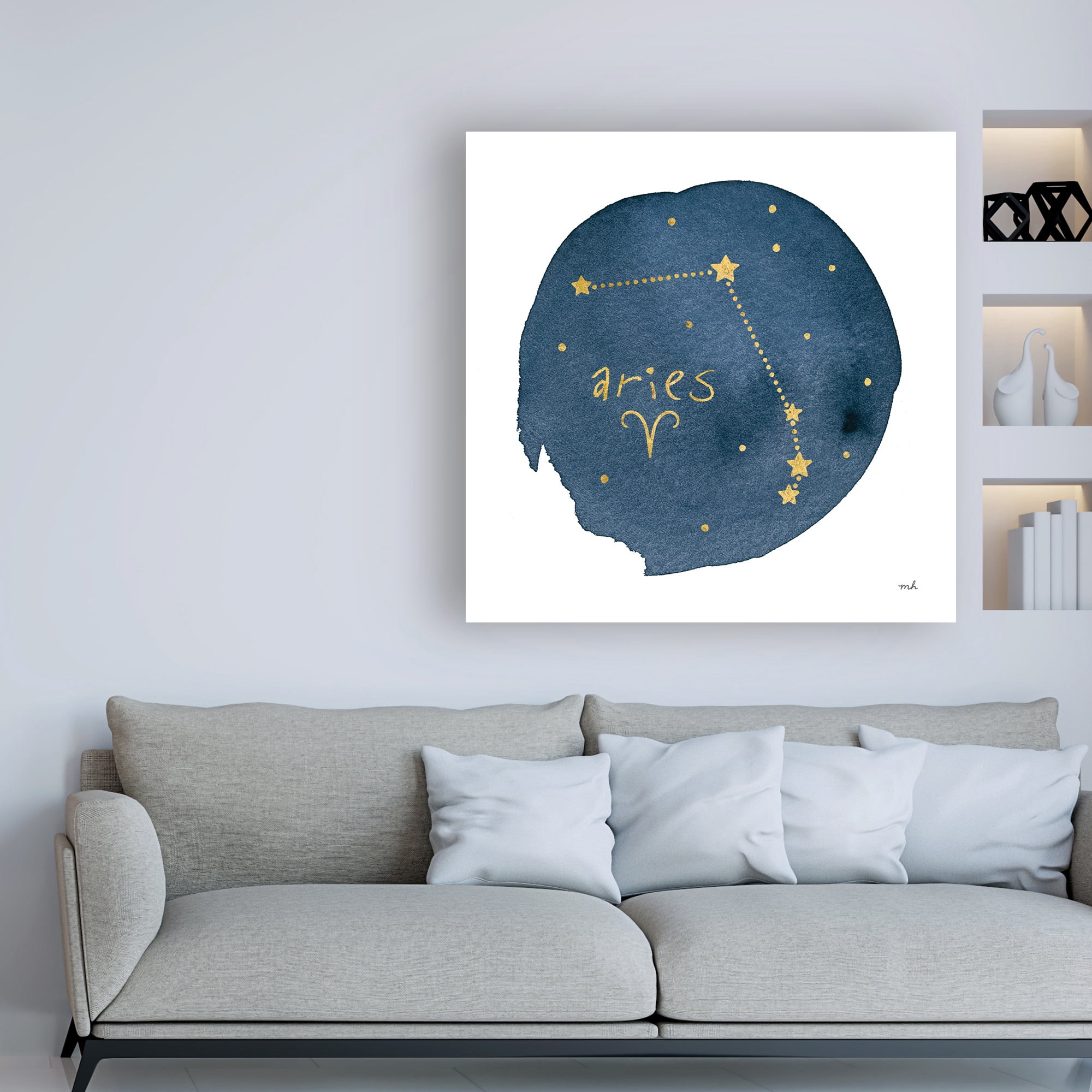 Trademark Fine Art 'Horoscope Aries' Canvas Art by Moira Hershey