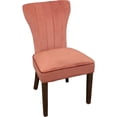 thumbnail image 4 of Logan 9-Piece Set with 8 Cleo Solid Wood Side Chairs in Blush with Brown Legs, 4 of 9