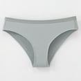 thumbnail image 2 of TFEOQRY Women's Briefs Underwear Solid Color Cotton High Waist Boxers Leisure Breathable Briefs Light Blue, 2 of 3