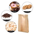 thumbnail image 6 of 100pcs Bakery Bags with Window, Tin Tie Tab Lock Bags, Kraft Paper Bags for Cookies (Brown 9.3x4.7inch), 6 of 7