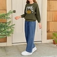 thumbnail image 4 of Ruyang Toddler Boys Girls Halloween Pumpkin Sweaters Warm Knitted Sweater Fall Winter Long Sleeve Cute Pullover Knitwear, 4 of 5