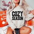 thumbnail image 2 of Cozy Season Bold Distressed - Women's Graphic Sweatshirt, 2 of 12