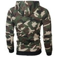 thumbnail image 5 of BJUTIR Hoodies Sweatshirt For Men Camouflage Zipper Pullover Long Sleeve Hooded Sweatshirt Tops Blouse, 5 of 6