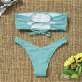 thumbnail image 4 of TAIAOJING Women Swimsuit Bathing Suit Bikini High Waisted Tummy Control Two Piece Swimsuit Swimwear, 4 of 4