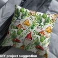 thumbnail image 2 of jejeloiu Country Mushroom Fabric by the Yard 10 Yards,Cartoon Gnome Room Decor Fabric by the Yard,Green Monstera Leaves Sewing Fabric For Girl Child,Microfiber Bedroom Decor, 2 of 6