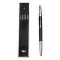 thumbnail image 2 of 3Pcs 2.0mm Mechanical Pencil Lead Pencil for Draft Drawing Carpenter Crafting Art Sketching with 36 Pcs Refill - Black, 2 of 3