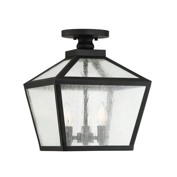 Woodstock 3-Light Outdoor Ceiling Light in Black