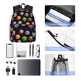 thumbnail image 6 of Daiia Lovely Planet School Backpack for Men Women, Unisex Large Waterproof Bookbag Schoolbag Casual Daypack for High School/College/Teens/Travel/Work Black, 6 of 8