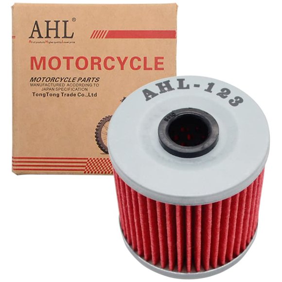 AHL Filtre à Huile 123 pour Kawasaki KLR650 650 1987-2016/KLR650 Nouvelle Édition 650 2014/KLR650 CAMO 650 2016/KLT250 250