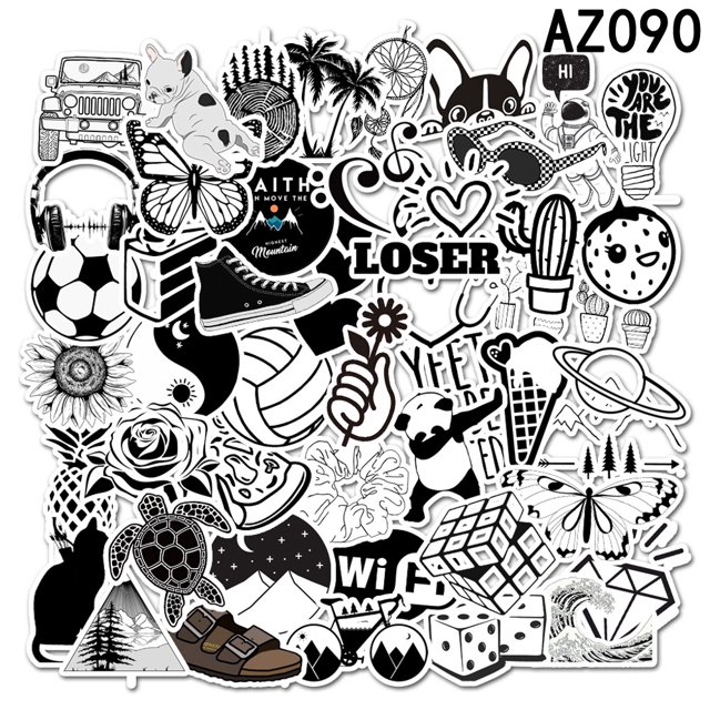 50 Unids/pack ins Style Fashion Cute Graffiti Pegatinas Para Equipaje Snowboard Coche Nevera Portátil huangjie unisex