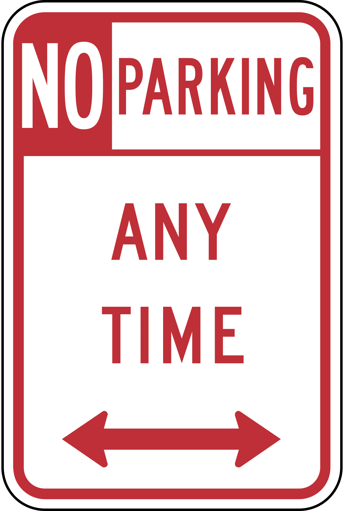 Traffic Signs No Parking New York 12 X 18 Peel n Stick Sign Street