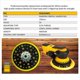 thumbnail image 5 of 4X Lijadora Orbital Aleatoria de Densidad Media de 150mm 5/16 Hilos 52 Orificios Almohadilla Trasera de Gancho Y Bucle Compatible con CEROS DEROS, 5 of 5