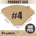 thumbnail image 2 of 160 Count #4 Cone Coffee Filters 8-12 Cup Disposable Coffee Filters 4 Cone Paper Unbleached Natural Number 4 Filters Paper Compatible with Ninja Coffee Filter, Drip and Pour Over Coffee Maker, 2 of 10