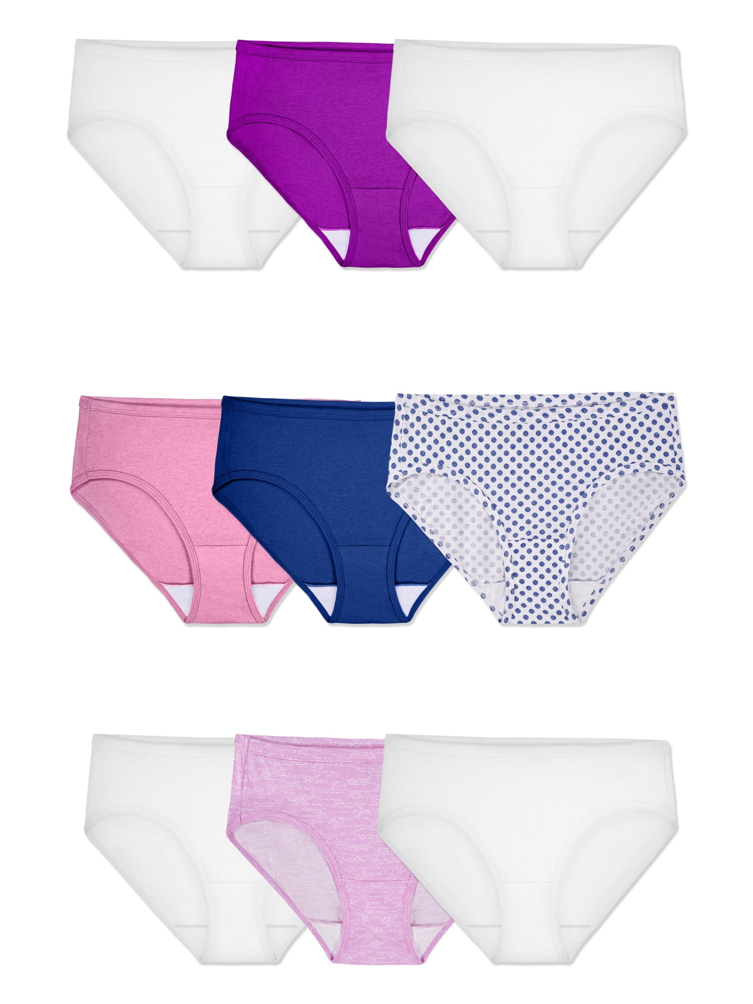 Fruit of the Loom Womens Underwear Cotton Hipster Panty Multipack