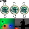 thumbnail image 5 of Lámpara LED para Atraer Peces Cgtredaw Mini Lámpara Calamar para Pesca Plástico Verde 3 Uds, 5 of 5