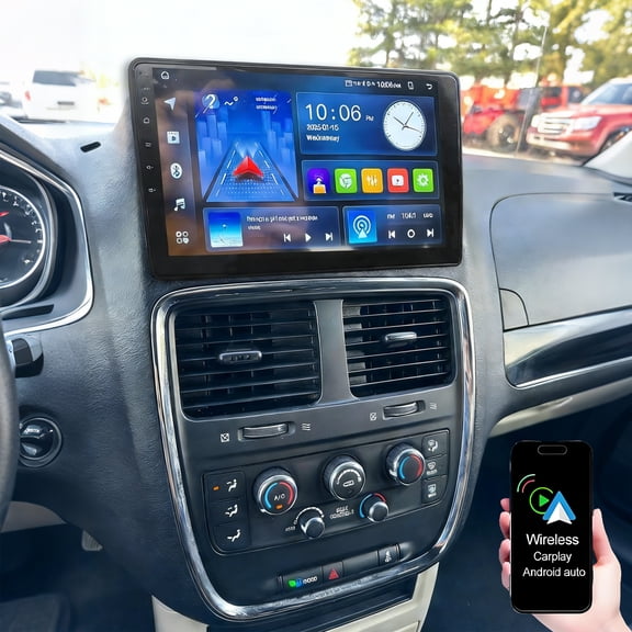 Gsuatey Android Car Stereo Radio for Dodge Grand Caravan 2011-2020, 9 Inch HD Touch Screen Car Stereo with Mirror Link GPS Navigation WiFi Bluetooth FM/RDS Backup Camera, 4 64GB