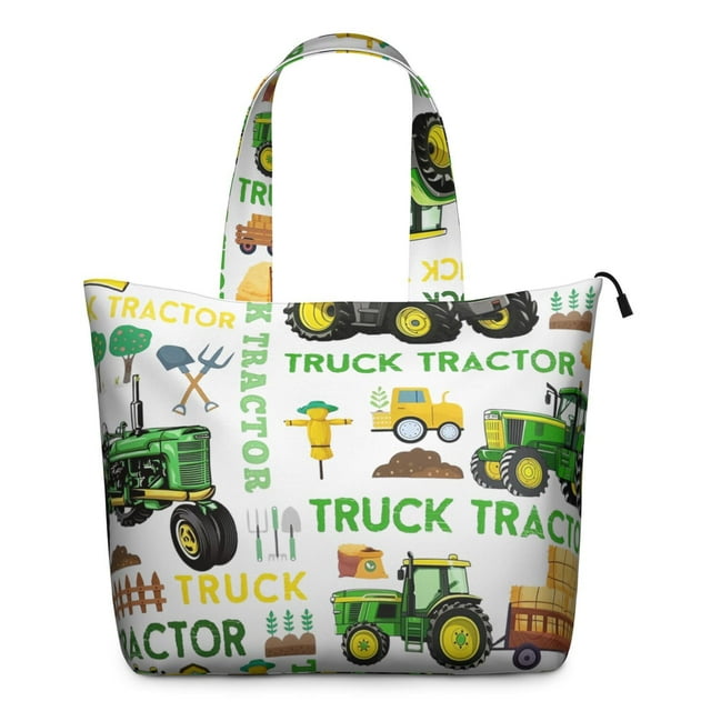 Fun Cartoon Fire Truck Travel Tote Bag Lightweight, Multipurpose Weekender Bag with Adjustable Strap, Perfect for Weekend Getaways Business Travel