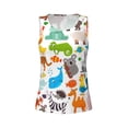 thumbnail image 4 of Lsque Animals Printed Workout Tank Tops for Women, Athletic Sports Tank Tops, Compression Sleeveless Dry Fit Shirts,Sleeveless Yoga Shirt-X-Large, 4 of 9