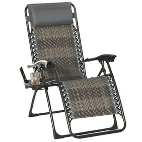 Adams Big Easy Outdoor Resin Adirondack Chair with Cup Holder, Gray - Walmart.com - Walmart.com