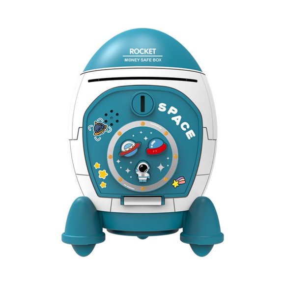 Funtogether Toy Electronic Piggy Bank for Kids, ATM Savings Bank with Password Protection, Automatic Paper Money & Coin Bank, Fun Toy Safe for Boys & Girls