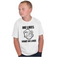 thumbnail image 4 of Popeye Quote What Me Likes Crewneck T Shirts Boy Girl Teen Brisco Brands L, 4 of 5