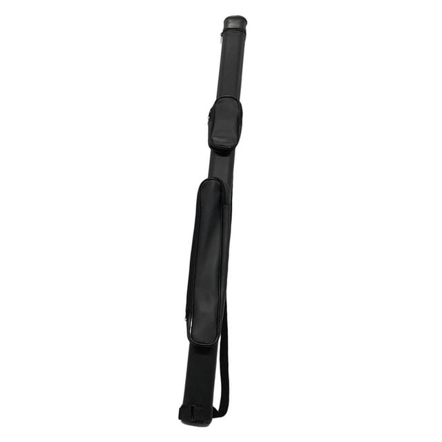jinwen Pool Billiards Pool Cue Carrying Case Pool Cue Protector 1x1 Storage Box 2 Holes 115cm Black