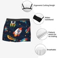 thumbnail image 3 of Hirioo Spaceships and Stars for Men's Boxer Briefs Men Cotton Underwear Boxer Briefs Panties-Small, 3 of 5
