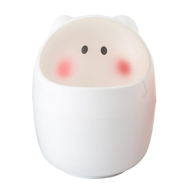 Desktop Trash Can, Cute Mini Garbage Bin With Lid For Desk Trash Cans