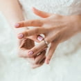 thumbnail image 3 of YYKihy New Love White Aobao Moon Three Ring On Both Sides Simple And Personalized Small And Luxury Ring, 3 of 5