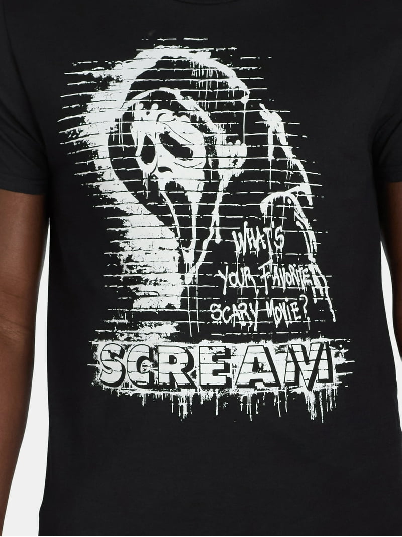 Scream Men's Ghostface Graphic Tee, Sizes S-3XL, 100% Cotton