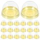 thumbnail image 1 of ColoMX 50 Uds. Cajas de Mooncakes, contenedor individual para cupcakes, Mini caja para cupcakes, cúpula para muffins, pastel de Luna, cajas de contenedores individuales, 1 of 7