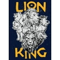 thumbnail image 2 of Boy's Lion King Animal Kingdom Crew  Graphic Tee Navy Blue X Small, 2 of 4