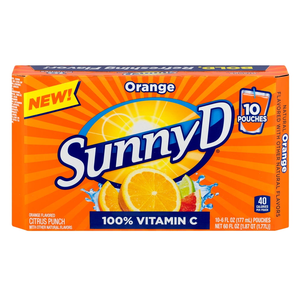 SunnyD Orange Citrus Punch, 6 fl oz, 10 ct by Sunny Delight Beverages Company