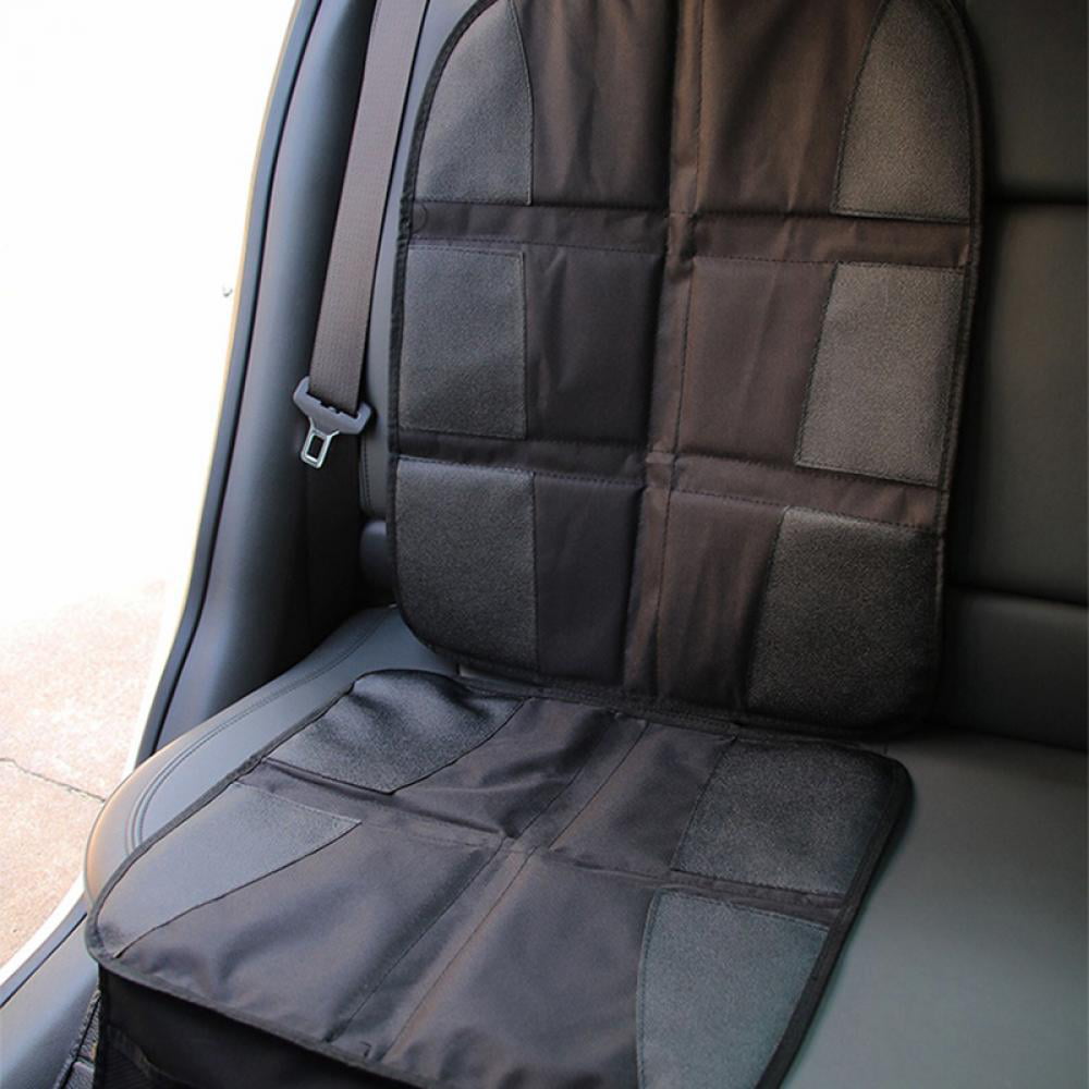 Extra Large Adjustable Car Seat Protector Reinforced Edges and 2 Mesh Storage Pockets Super Comfortable 9 Layer Thick Padding 600D Durable Waterproof PVC Leather 