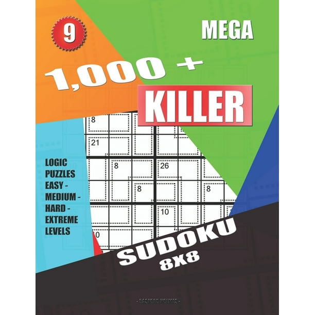 1,000 + Mega sudoku killer 8x8 Logic puzzles easy medium hard