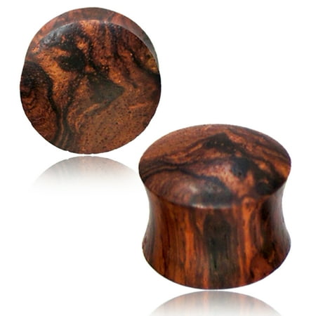 

Organic Honey Wood Double Flared Saddle Ear Plugs Pair