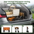 thumbnail image 6 of GVDV Collapsible Folding Wagon, 560LBS Large Heavy Duty Utility Cart with All-Terrain Wheels and Adjustable Handles for Shopping, Camping, Sports, Outdoor, Beach, Orange, 6 of 9