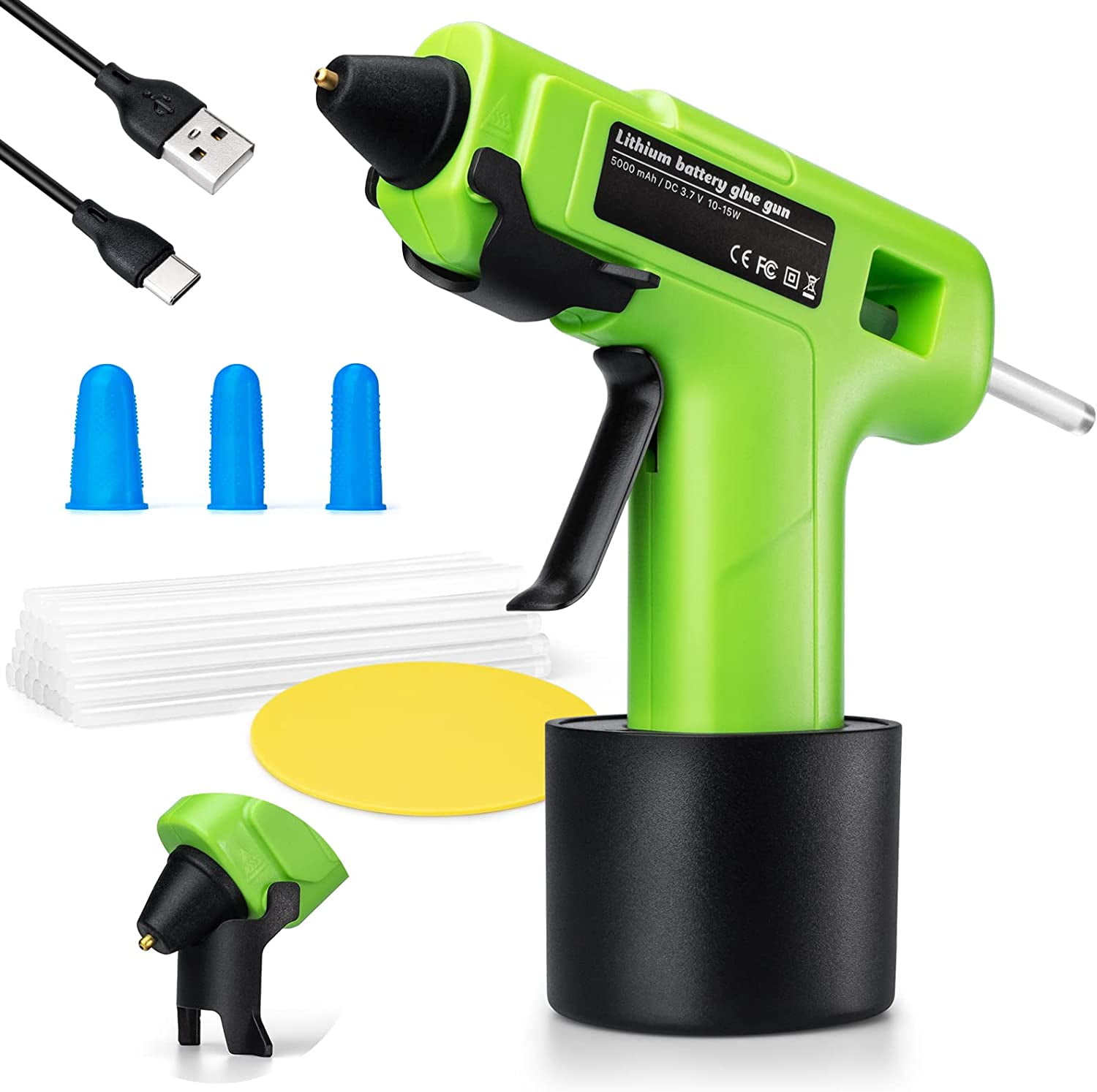 Buy Leavess 40 W Hot Glue Gun with 5 Glue Sticks For DIY/Crafts Online at  Low Prices in India 