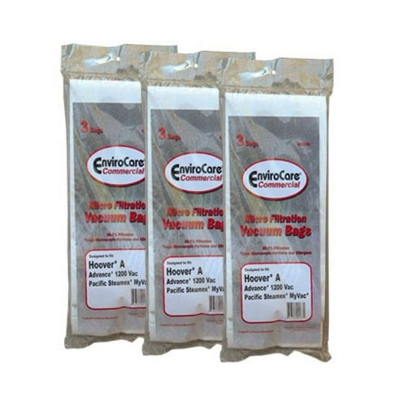 9 Commercial Compatible with Hoover Allergy Vacuum Type a Bags, Convertible, Elite, Legacy, Deca