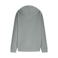 thumbnail image 5 of GuangCheng Mens Henley Hoodies,Solid Color,Casual,Pullover,Sweatshirts with Front Pocket and Drawstring Hooded,Gray,L, 5 of 6