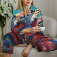 thumbnail image 6 of Sikiie Colorful Ocean Sea Turtle Women's Long-Sleeve Shirt and Full-Length Bottom Pajama Set (s-xxl)-Large, 6 of 7