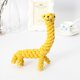 thumbnail image 2 of Juguete para perros con forma de jirafa, cuerda de algodón, nudos para perros, cachorros y gatos, limpieza de dientes, productos de entrenamiento para masticar, suministros para mascotas., 2 of 7