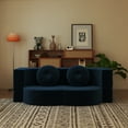 thumbnail image 2 of Jopath Queen Size Convertible Futon Sofa Bed,Plush Corduroy Foam-Filled Sleeper Sofa Bed,Folding Mattress Couch Loveseat for Living Room,Guest Bed,No Assembly Required,Blue, 2 of 13