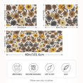 thumbnail image 2 of Yayeee Pillowcase Standard Size Set of 2 Satin Wrinkle Resistant Pillow Case, Brown Flowers, 2 of 8