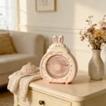 thumbnail image 5 of Qholemyo Cute Bunny Cake Shaped Mini Desk Fan Rechargeable Small Cooling Fan For Youth Bedroom Office Decor, 5 of 6